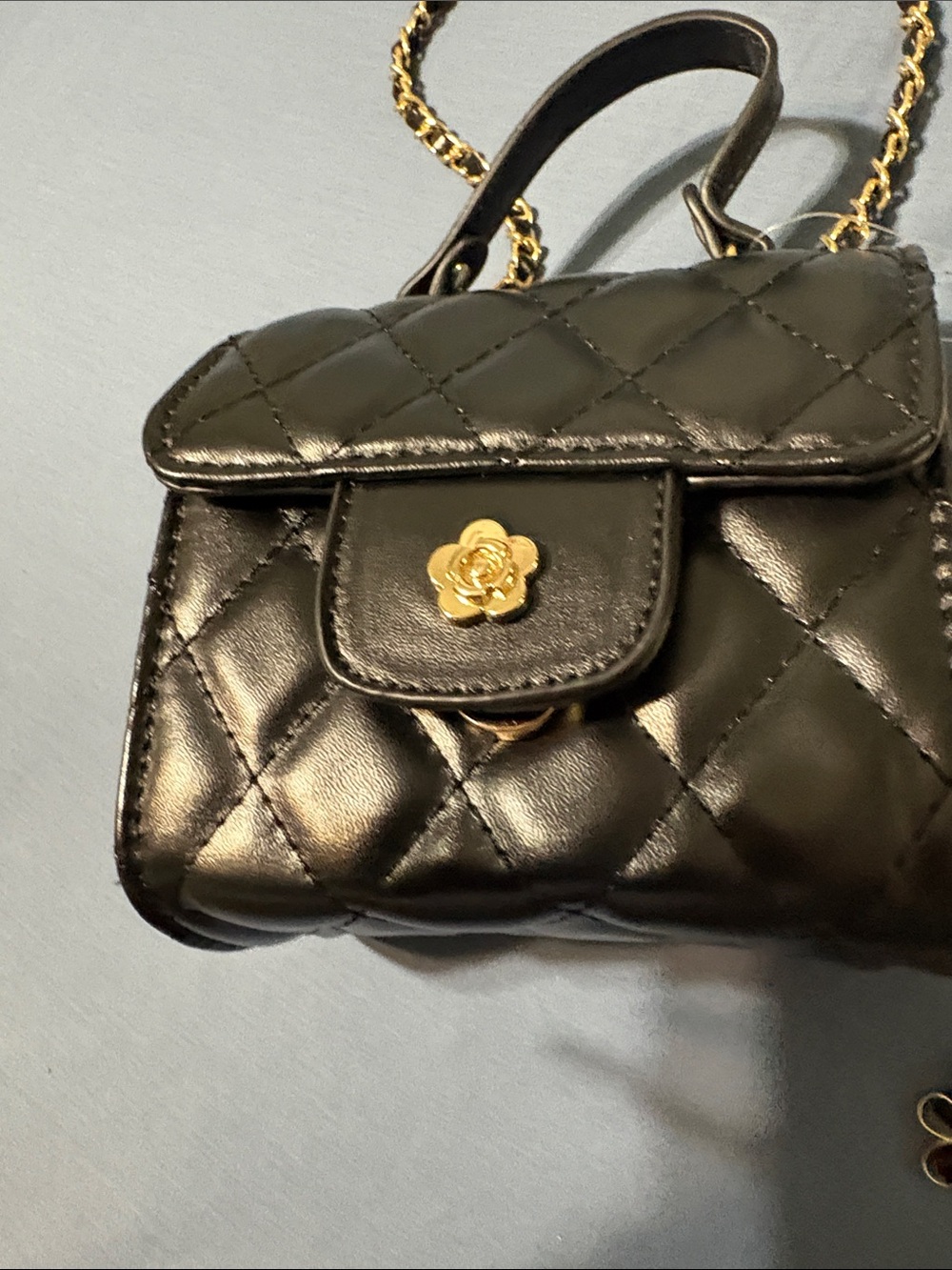 Juicy Couture Black Quilted wristlet with mini black crossbody purse. Nwt. - Picture 5 of 15